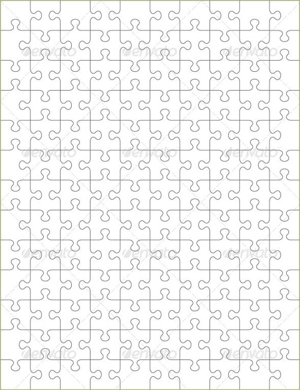 Puzzle Template, Blank Puzzle Template