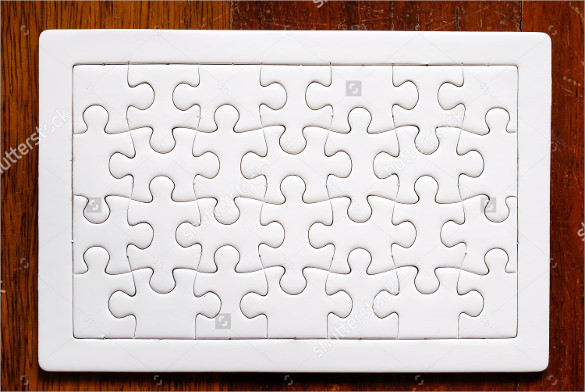 blank jigsaw puzzle