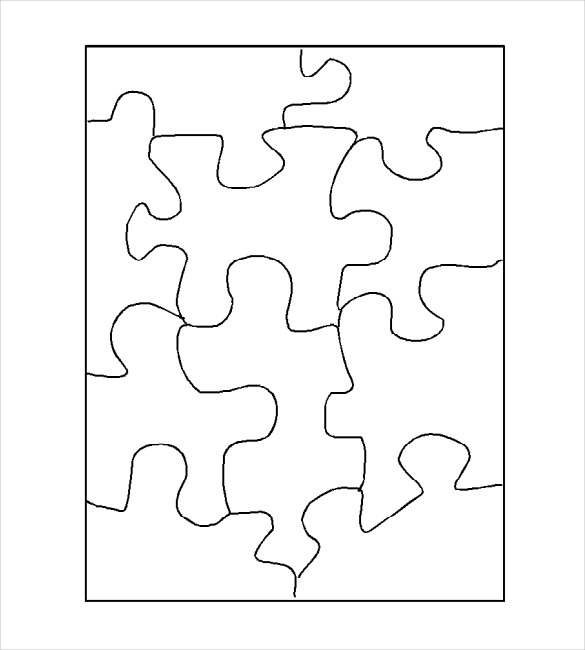 Jigsaw Puzzle Template 6