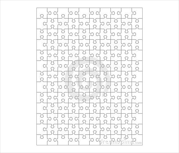 jigsaw puzzle template blank