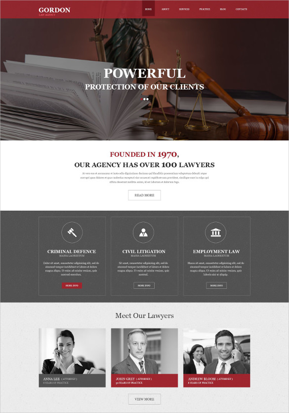 20+ Law & Legal HTML5 Themes & Templates