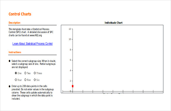 control charts in excel