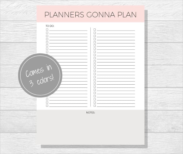 daily schedule printable blank checklist