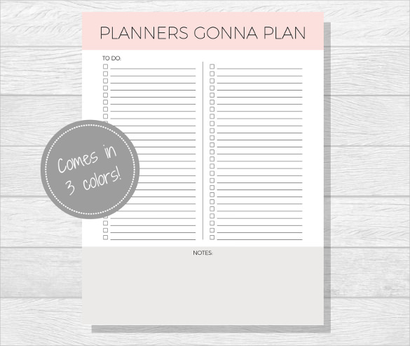 Blank Printable Weekly Checklists