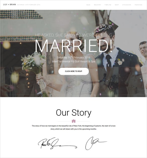 superb wordpress wedding website theme