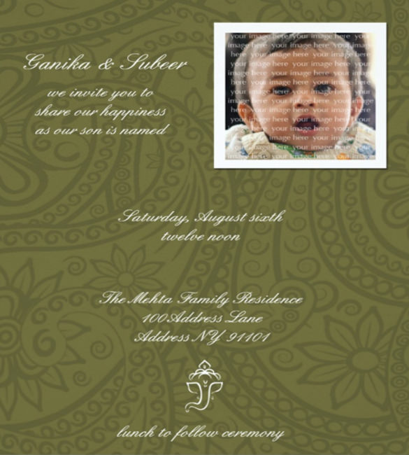 37+ Naming Ceremony Invitations - PSD, AI | Free & Premium Templates