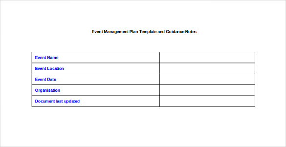 event management plan template and guidance notes3