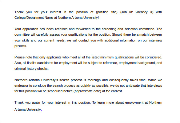 Uk visa application acknowledgement letter