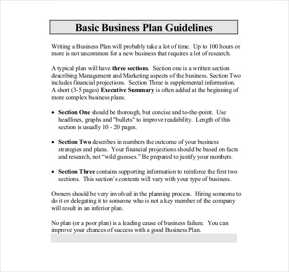 writing a business plan