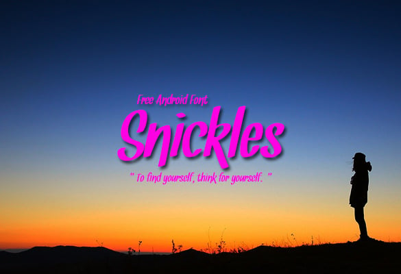 snickles-font