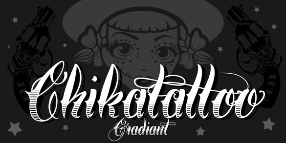 chika tattoo font