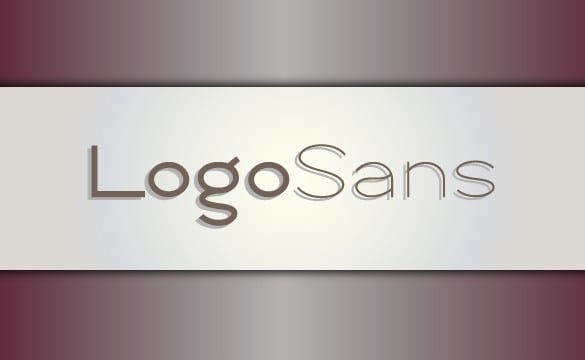 logo sans font