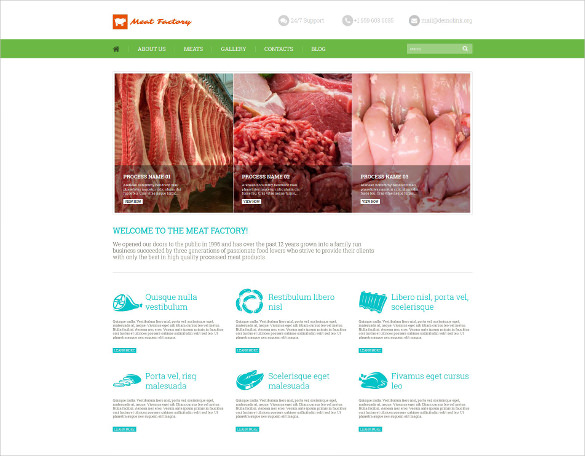 meat factory marketing wordpress theme