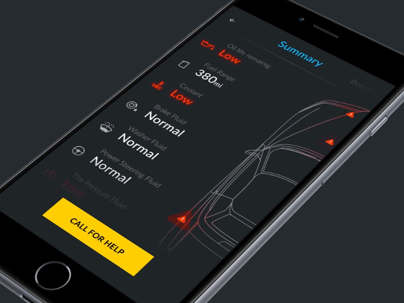 remote car control app design