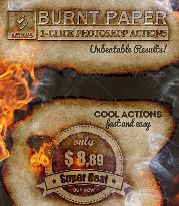 burnt paper fire effects photoshop