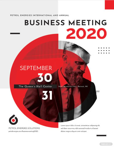 business event poster template