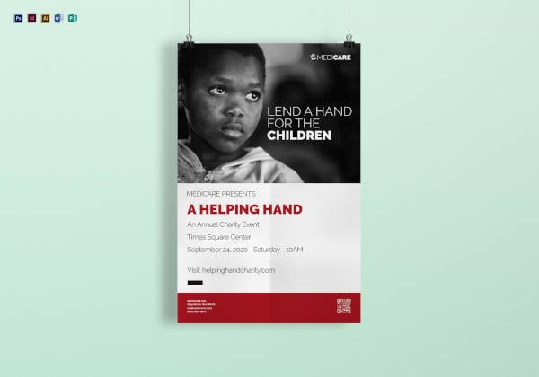 charity event poster template
