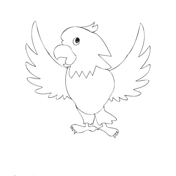 free cartoon eagle drawing