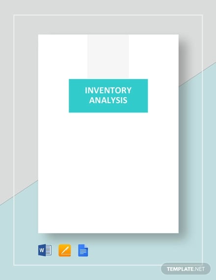 inventory analysis template