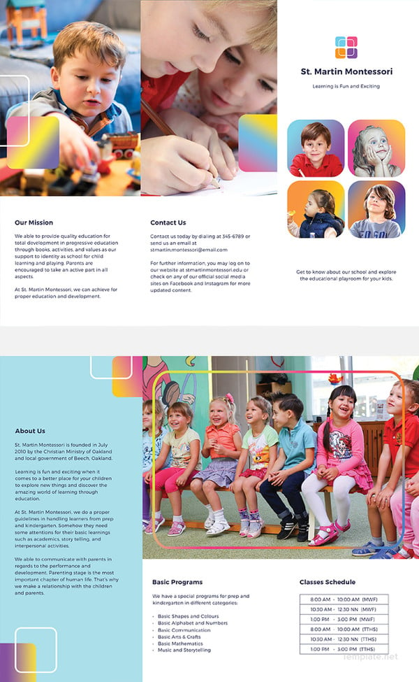 kindergarten-brochure-template