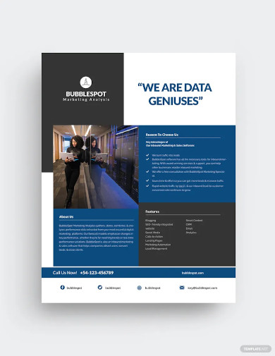 marketing datasheet template