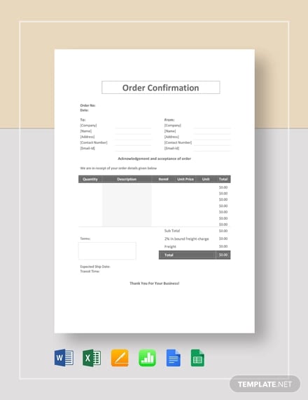 order confirmation template1