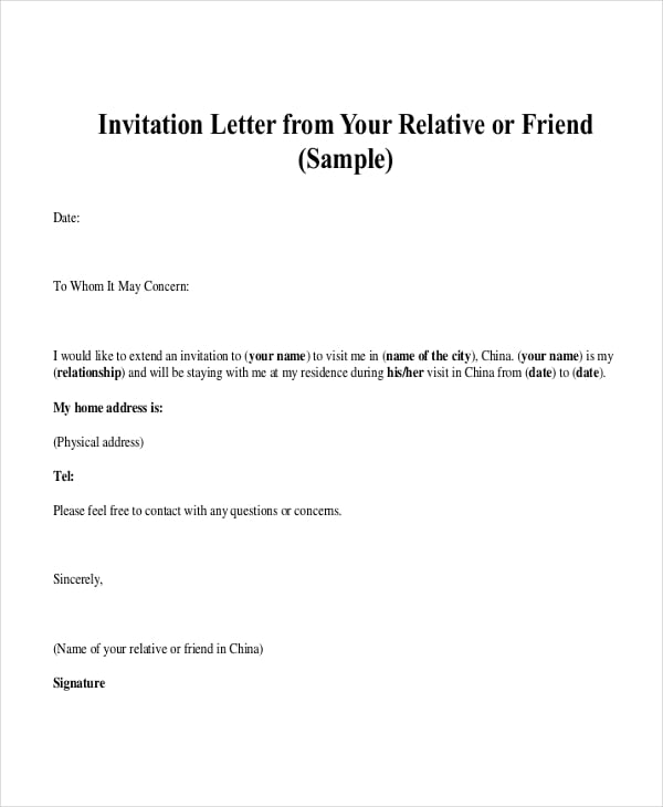 personal reference letter for a friend