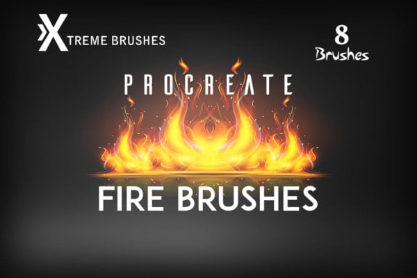 procreate fire brushes