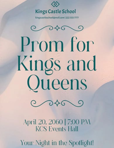 prom event poster template