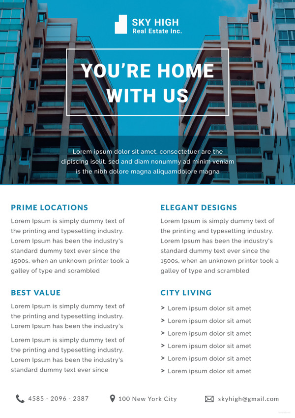 real estate datasheet