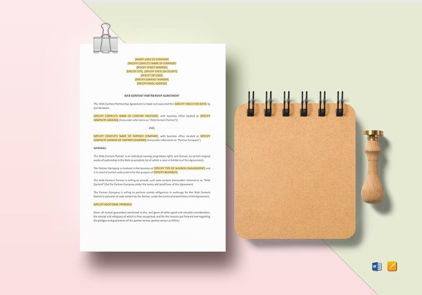 sample-web-content-partnership-agreement-template