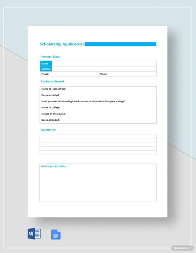 Application Form Template - 41+ Free Word, PDF Documents Download ...