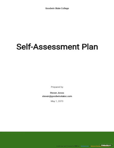 Self Assessment Template - 14+ Word, PDF Documents Download