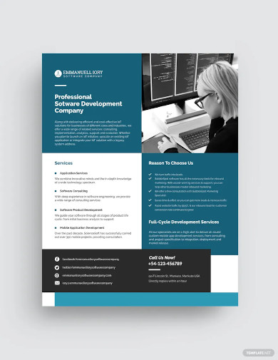 software datasheet template