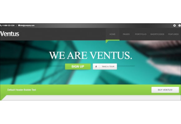 ventus business wordpress theme