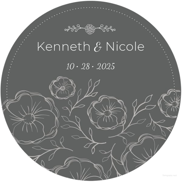 wedding cd label template