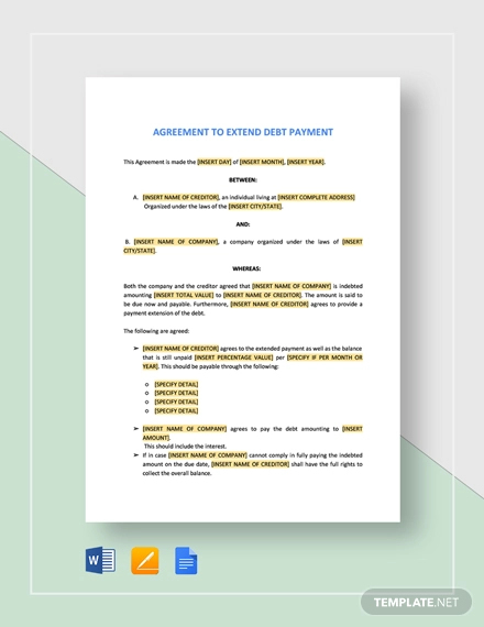 22+ Payment Agreement Templates - Word, PDF, Google Docs | Free ...