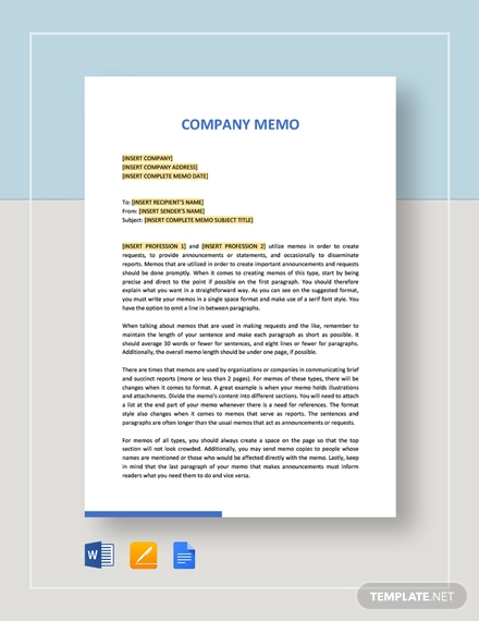 Business memorandum sample