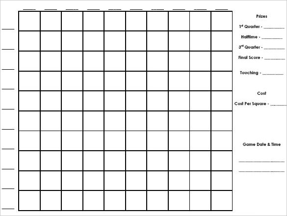 Printable NFL Playoffs Block Pool