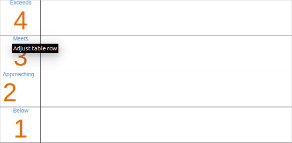 Blank Rubric Template – 6+ Free Printable PDF, Word, Excel Format ...