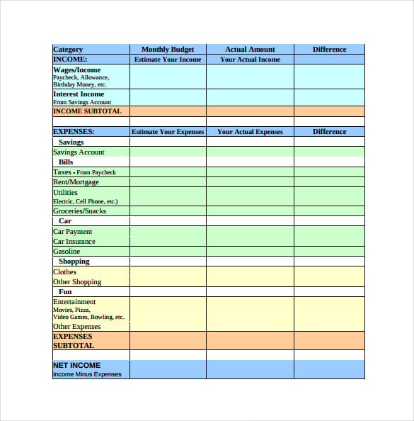 sample-monthly-budget-spreadsheet-for-teens-free-download-