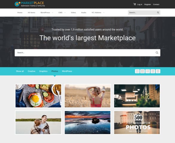 marketplace wordpress website theme