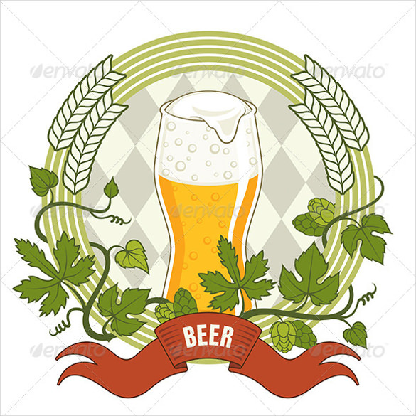 beer label vector eps ai illustrator template download