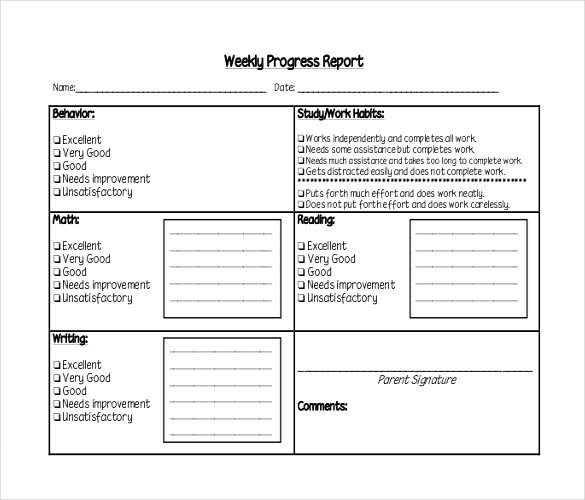 Weekly Activity Report Template Word DocTemplates