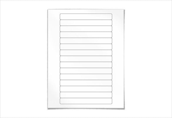 free blank label template download