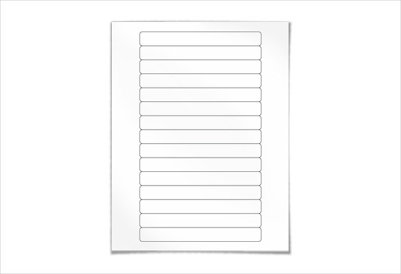 free blank label template download