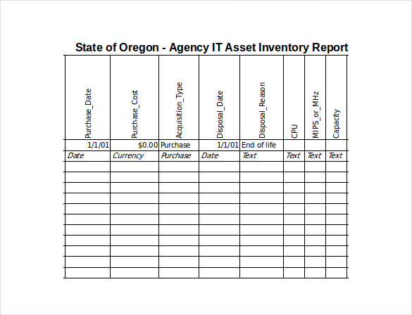 agency it asset inventory spreadsheet excel format free download