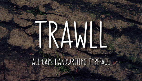 trawll handwritten fonts download