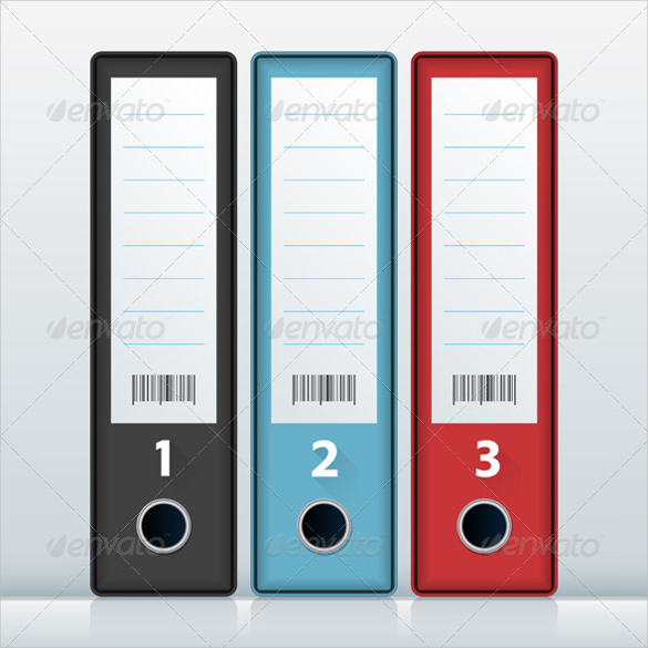 file folders labels eps vector template