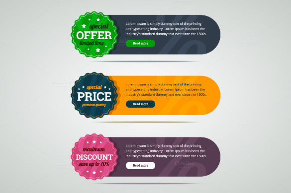 rounded banners labels download